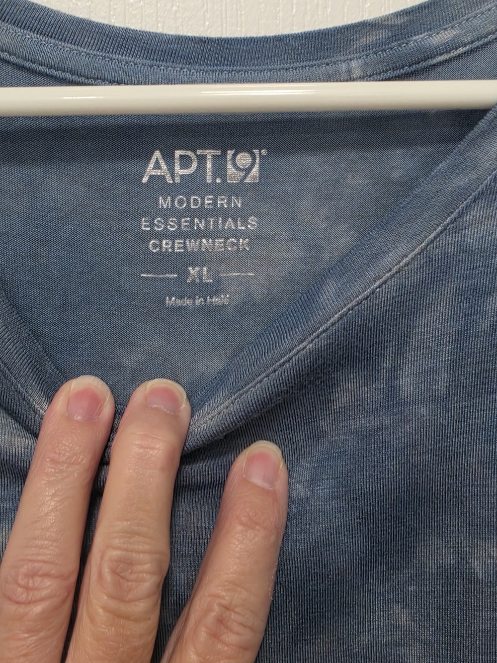 Apt. 9 Blue Tie-Dye Short Sleeve Crewneck Tee - Picture 2 of 3